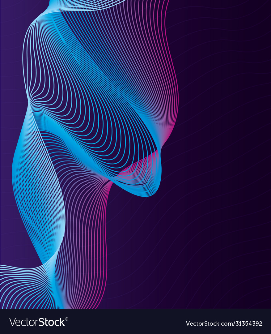 Purple Oval Waves Wallpapers