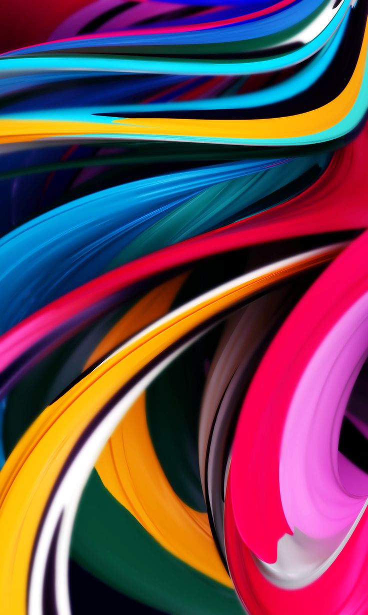 Curvy Colorful Lines Wallpapers