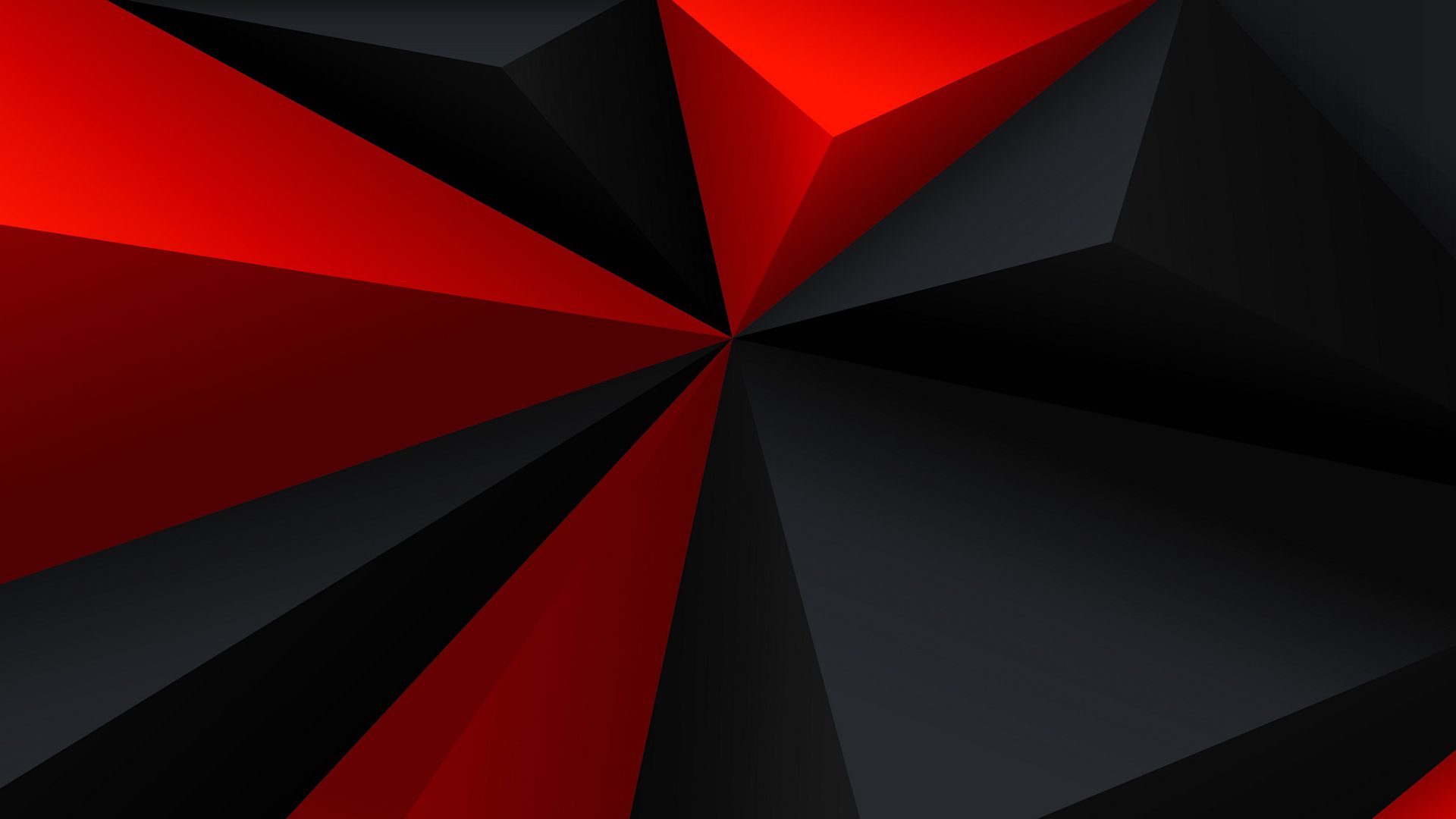 Red And Black Polygon Wallpapers