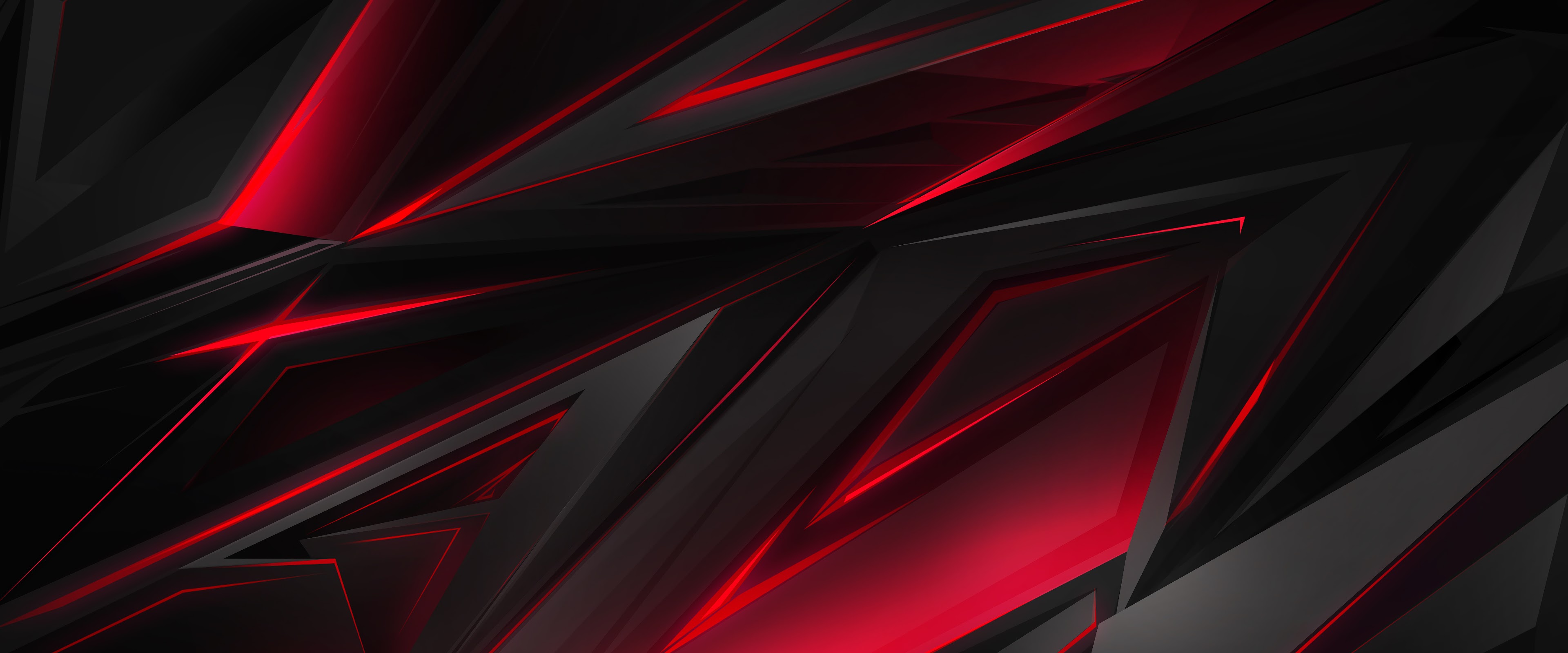 Red And Black Polygon Wallpapers