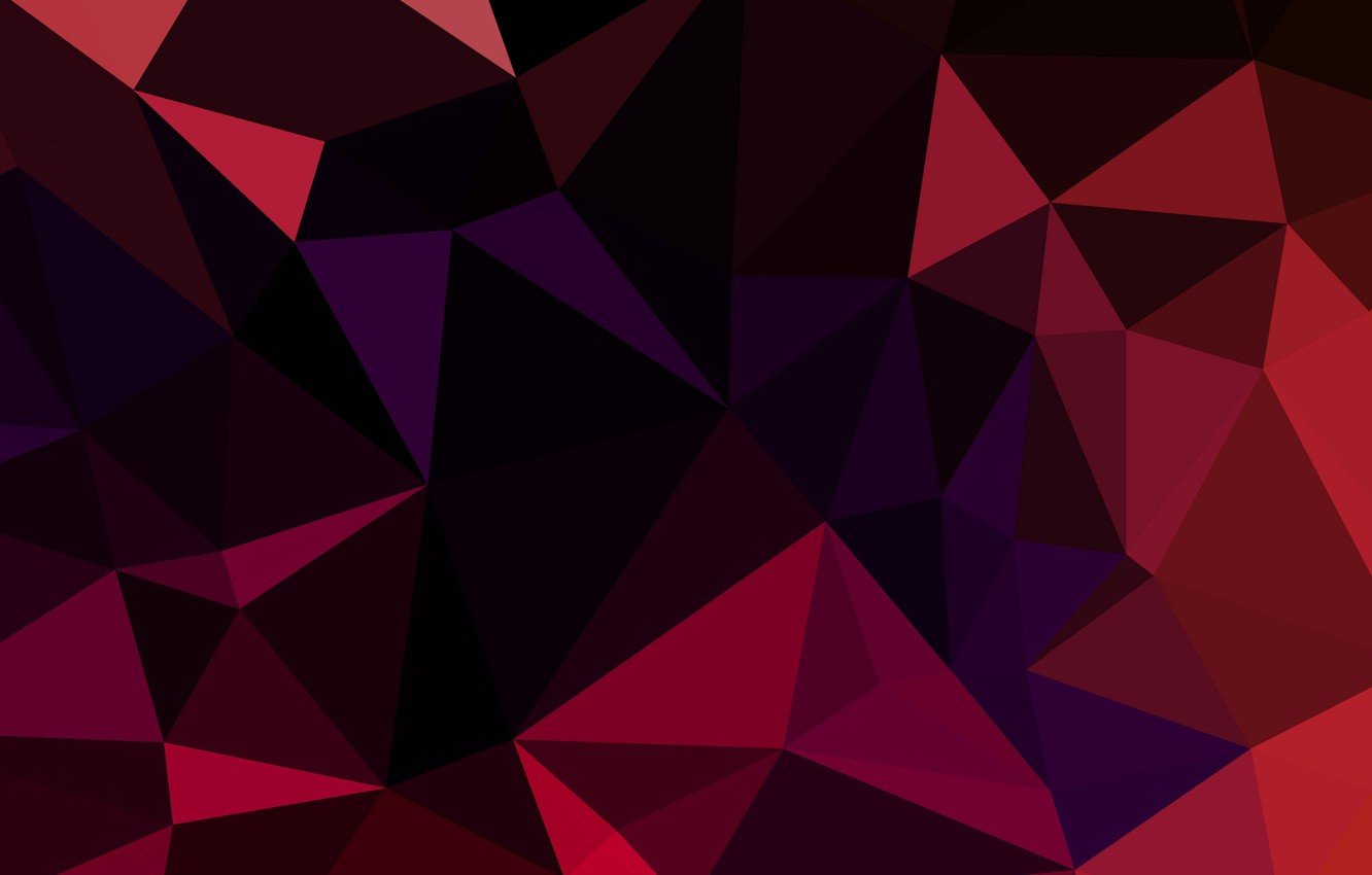 Red And Black Polygon Wallpapers