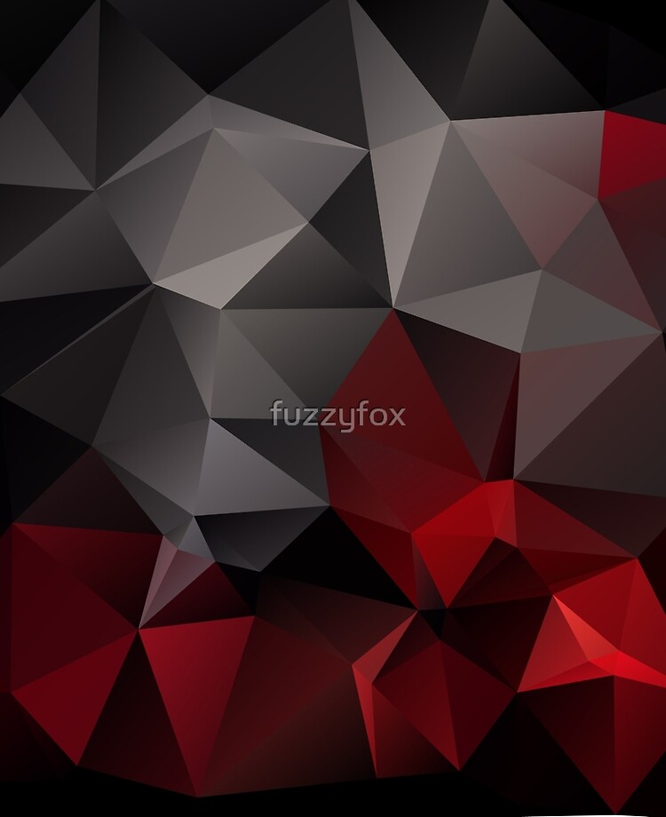 Red And Black Polygon Wallpapers