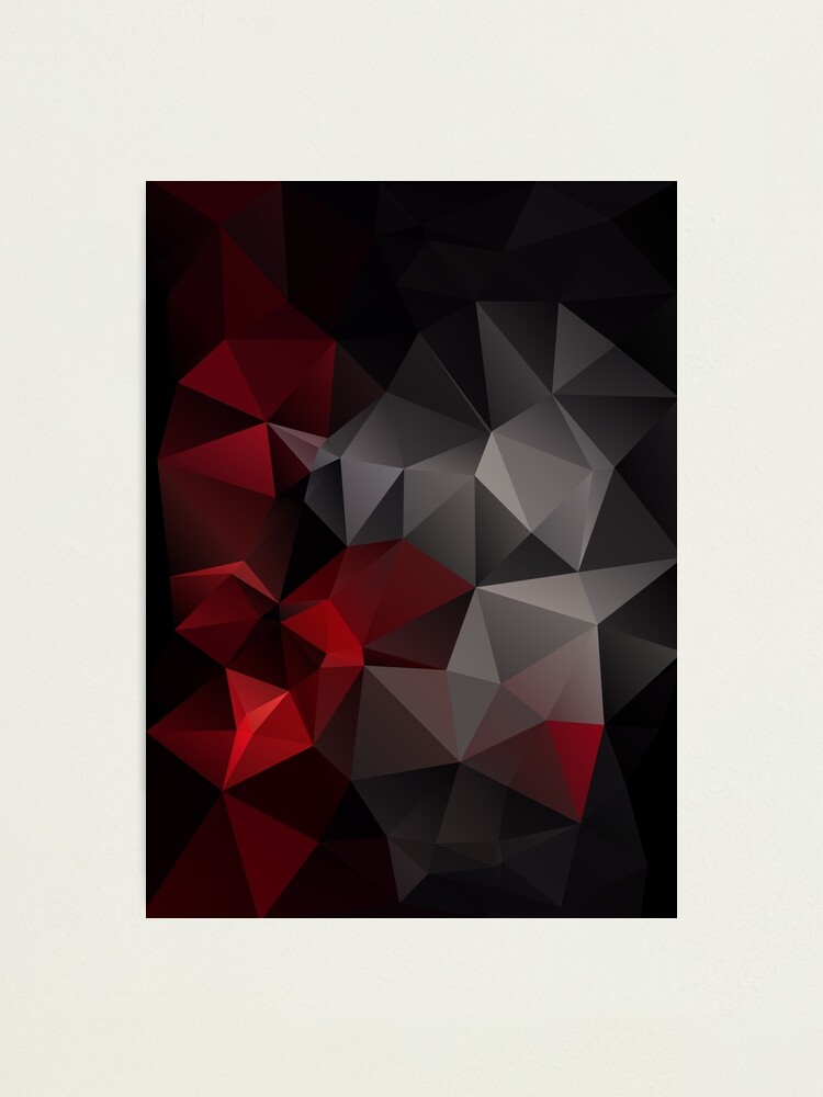 Red And Black Polygon Wallpapers