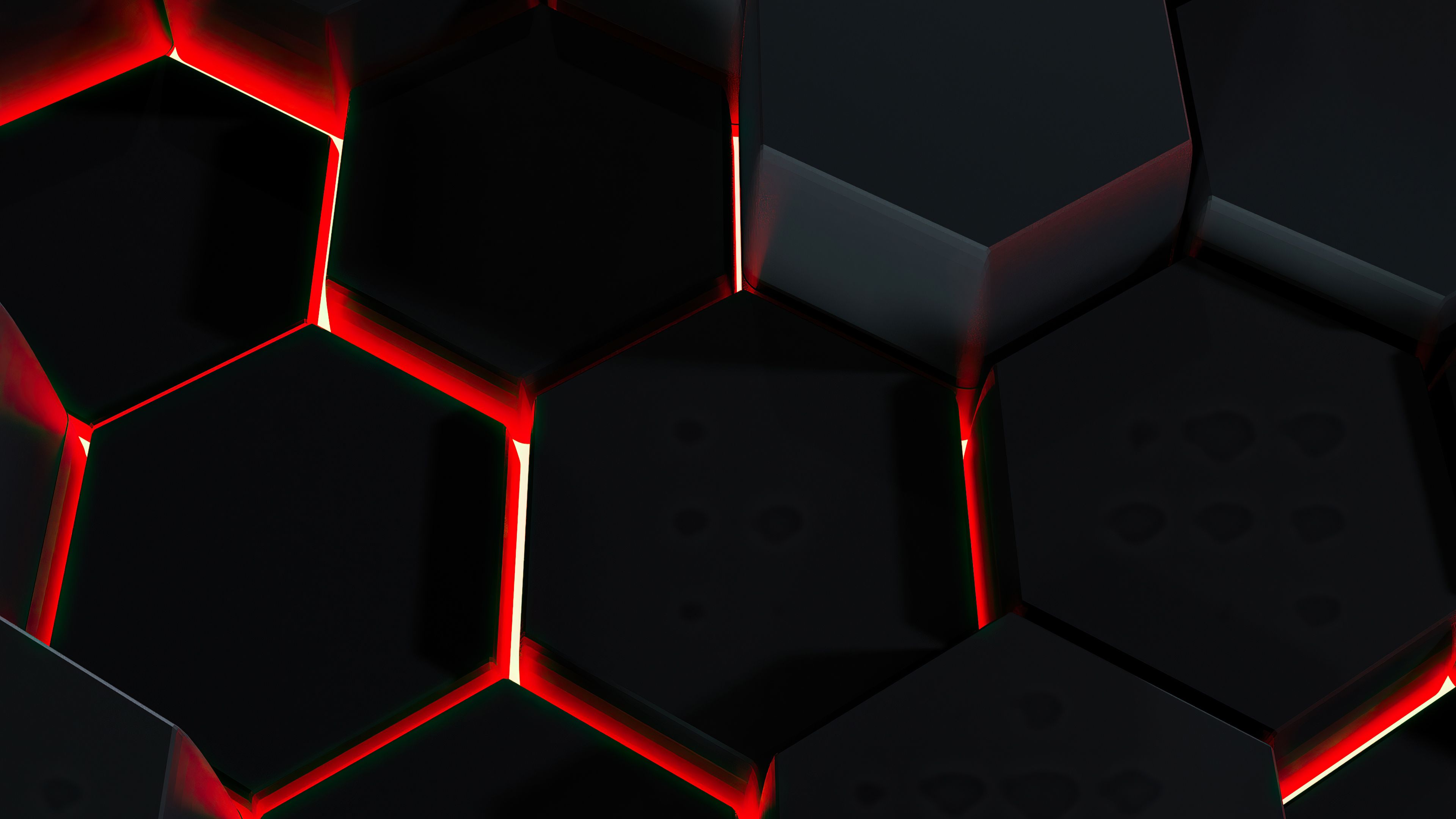 Red And Black Polygon Wallpapers