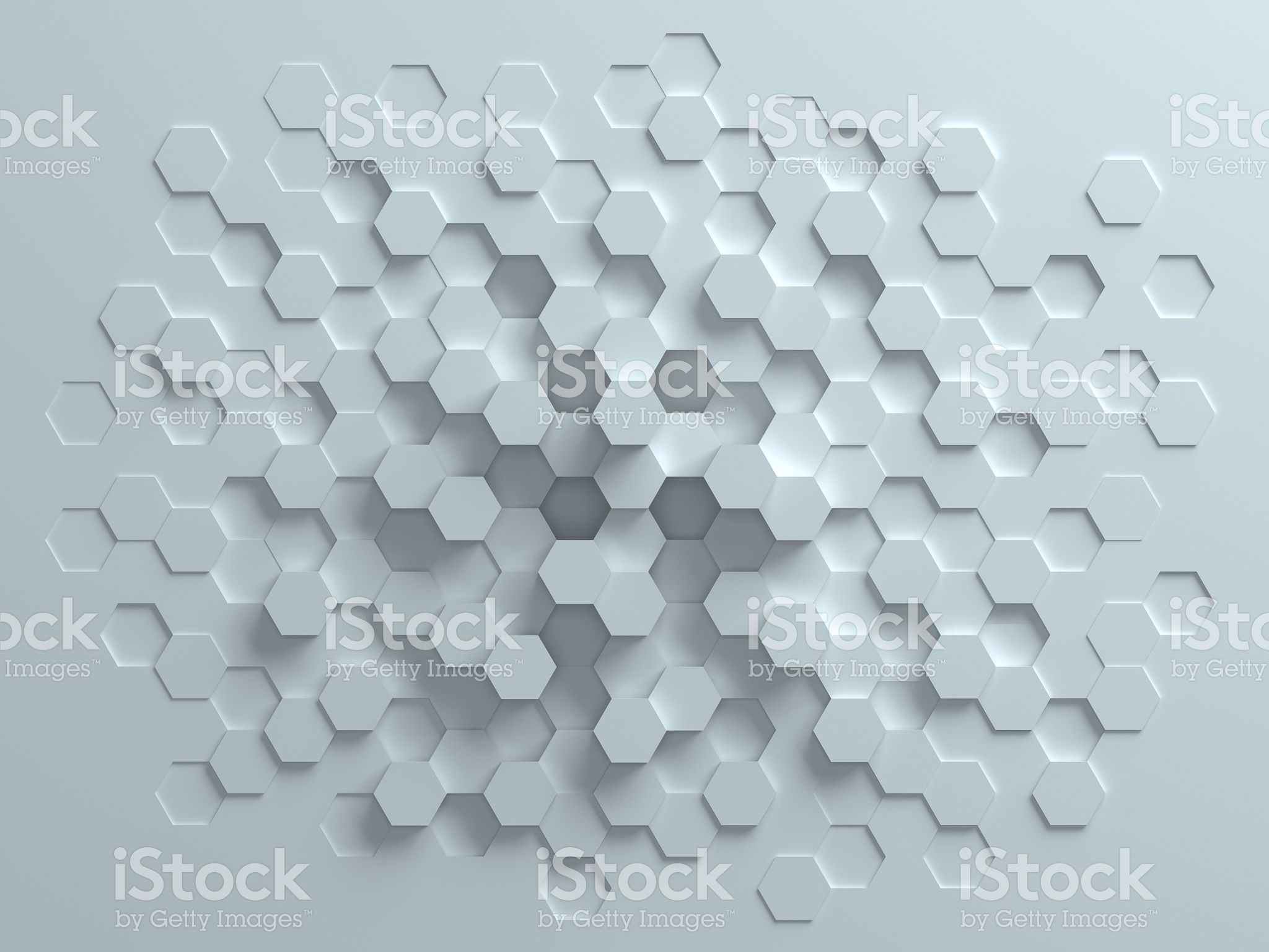 Hexagon Abstract 3D Digital Render Wallpapers