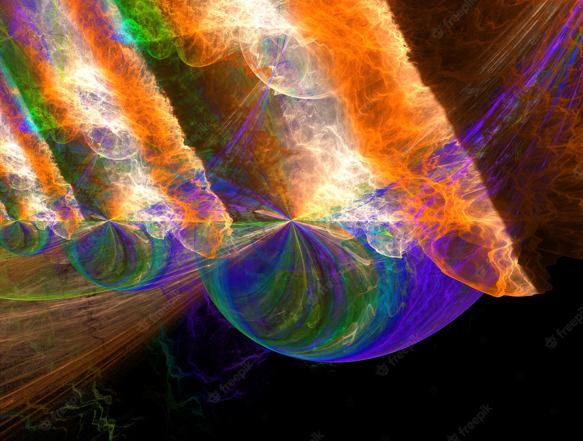 Abstract Fractal Supernov Wallpapers
