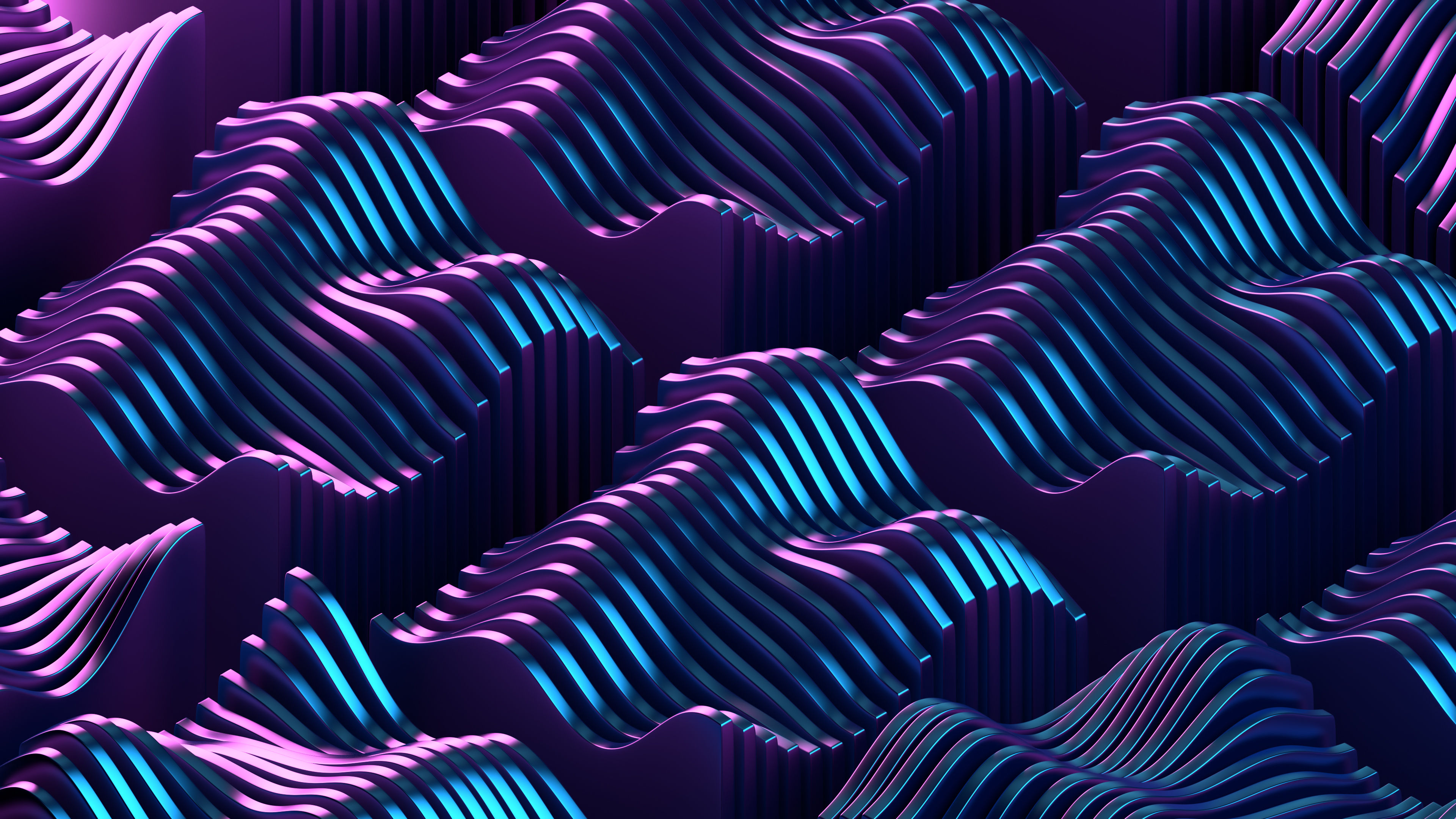 Acoustic Waves Abstract Purple Artistic Wallpapers