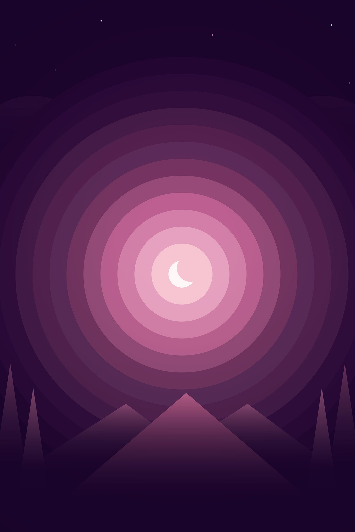 Forest Purple Gradient Wallpapers