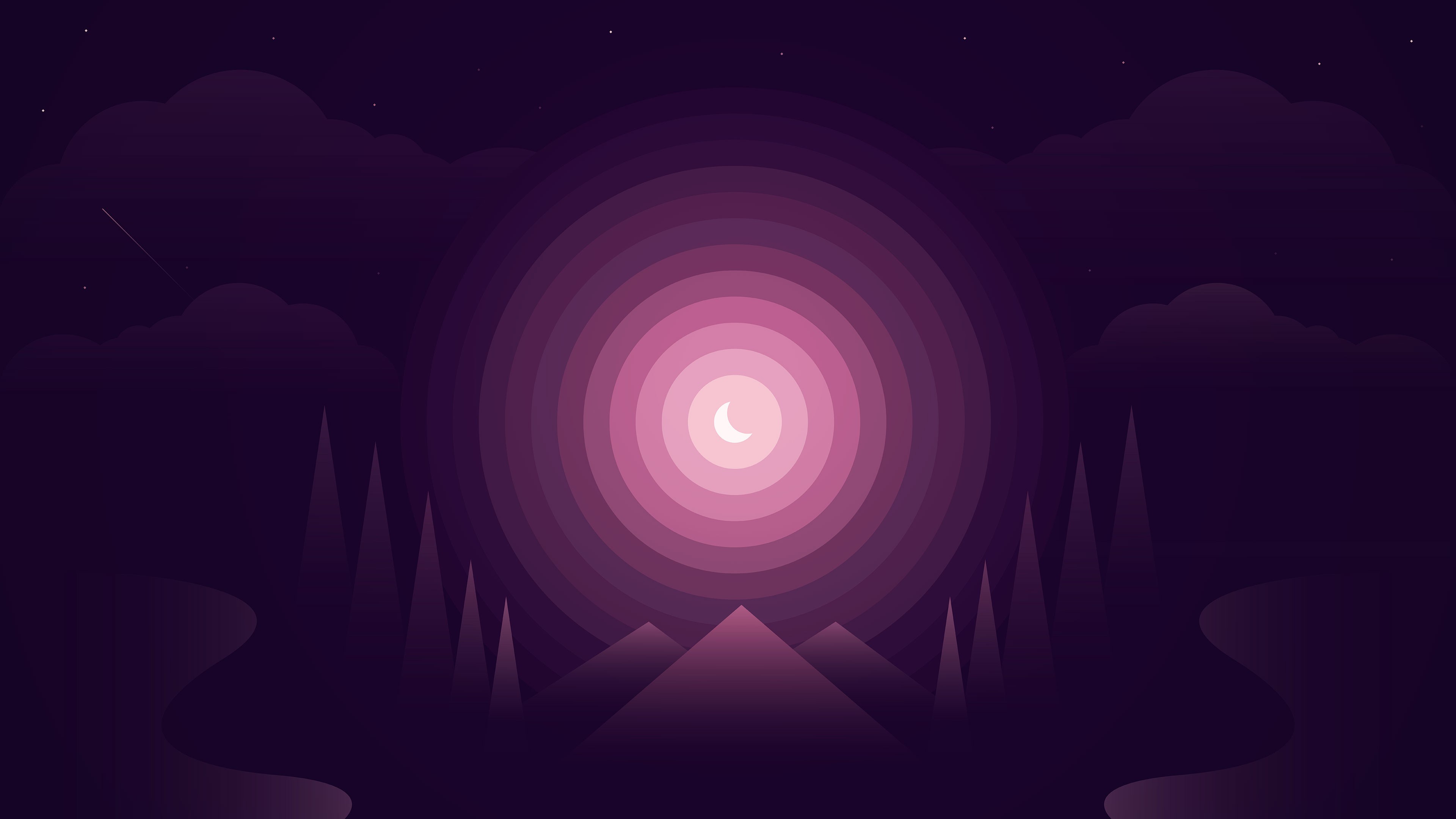 Forest Purple Gradient Wallpapers