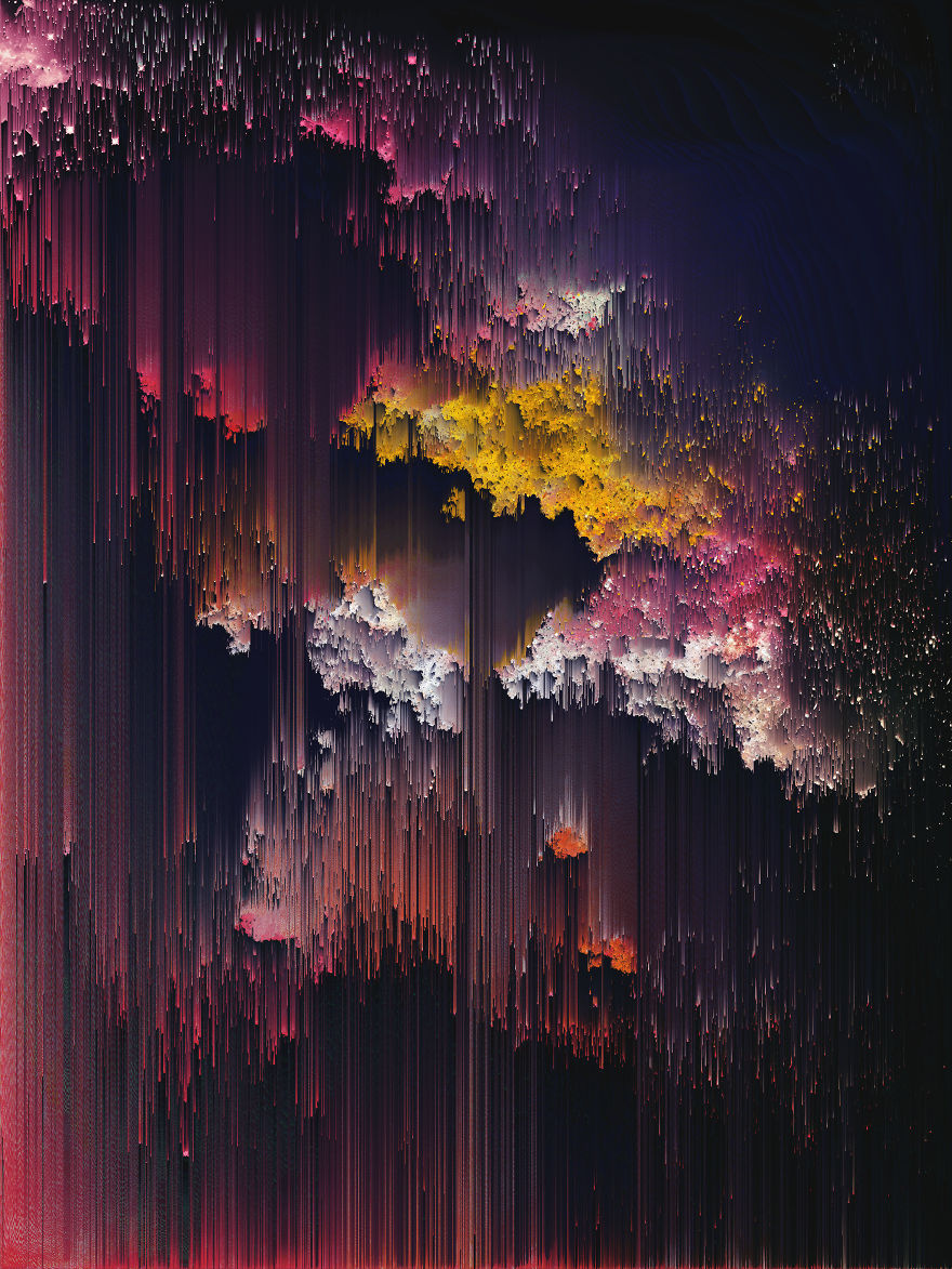 Abstract Pixel Sorting Wallpapers