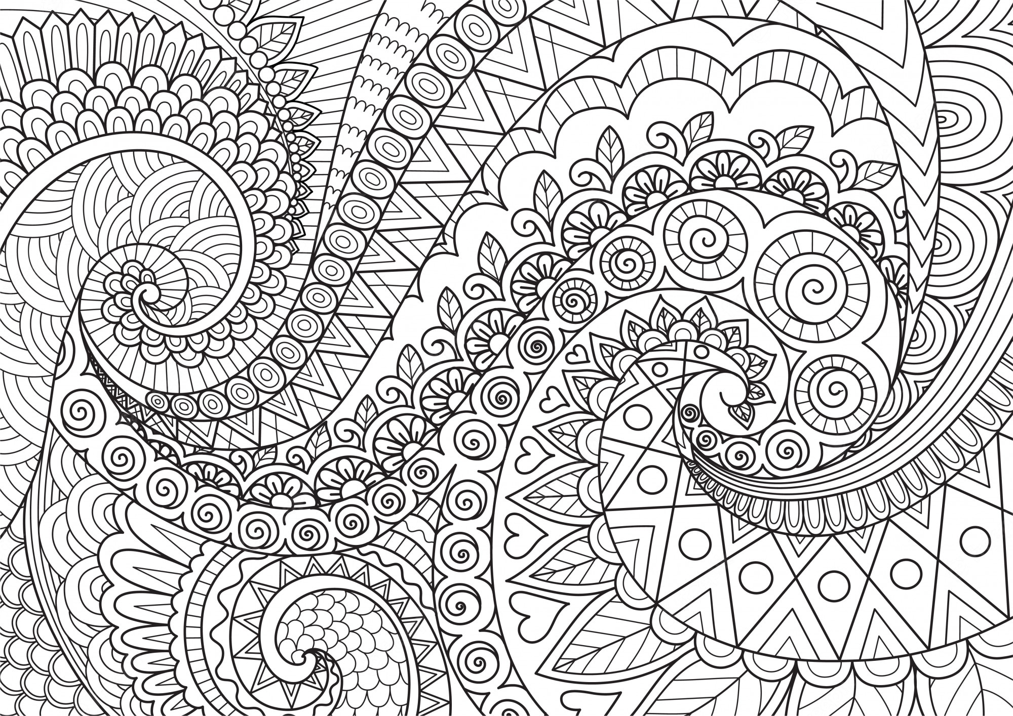 Abstract Adult Coloring Wallpapers