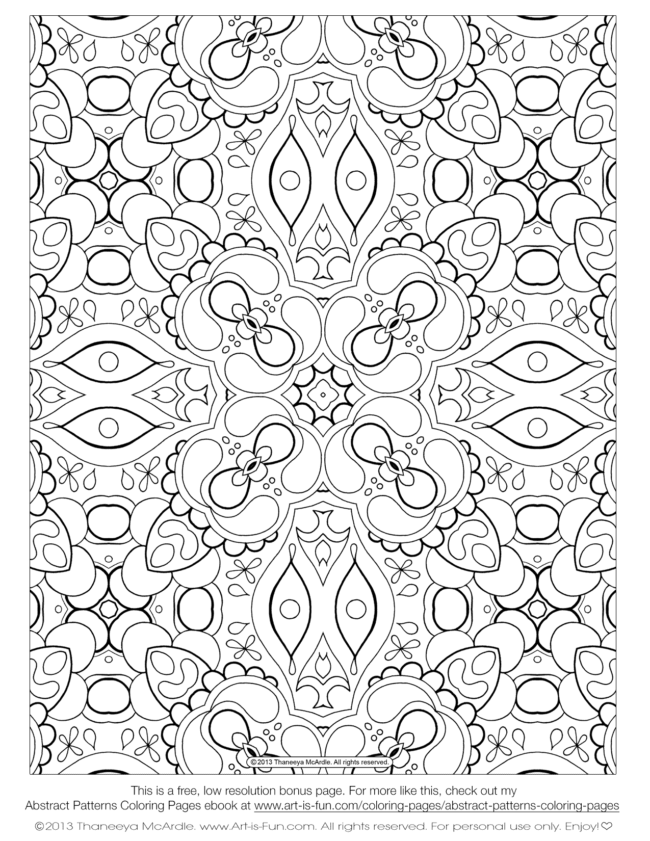 Abstract Adult Coloring Wallpapers