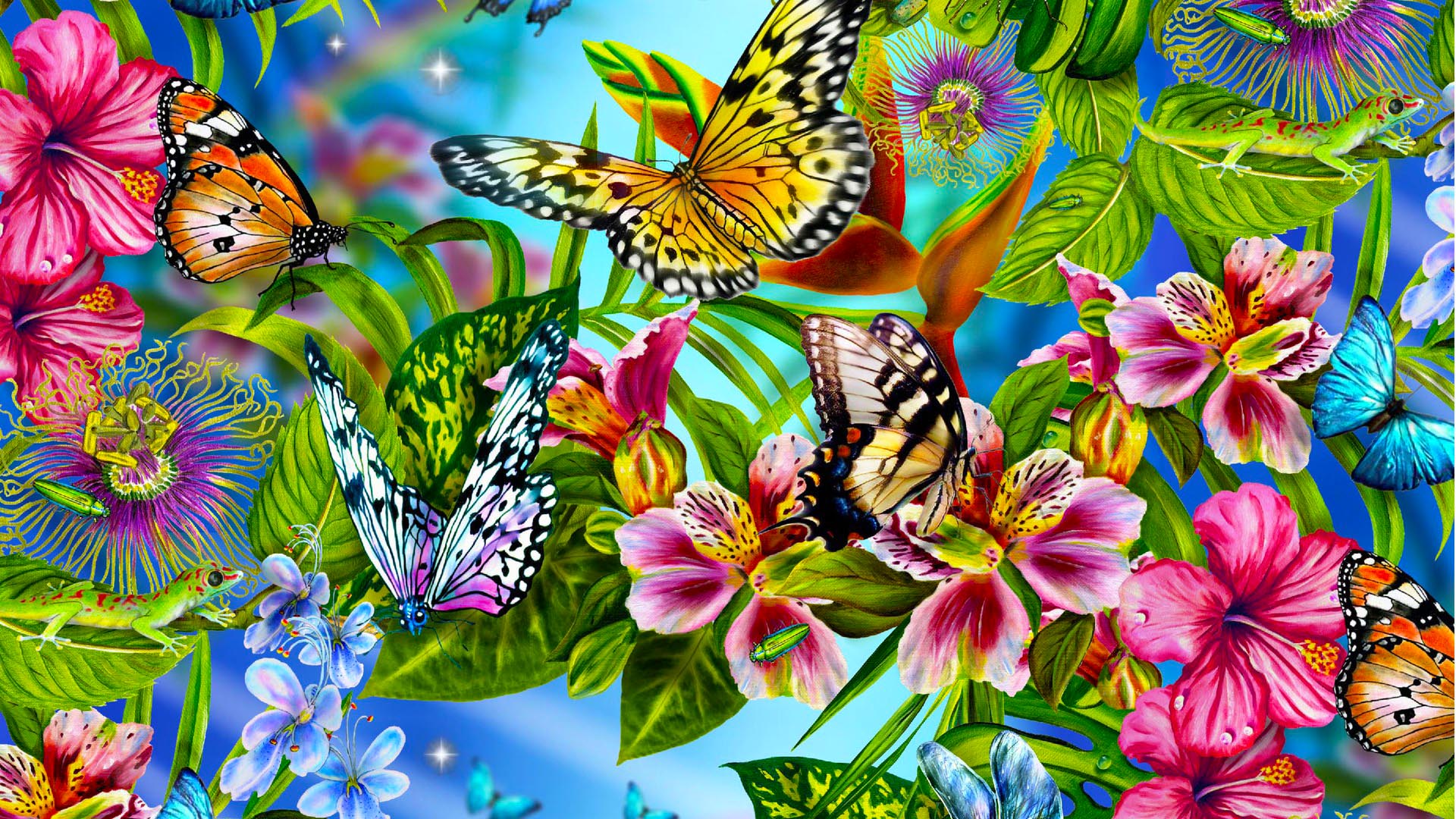 Abstract Butterflies Desktop Wallpapers