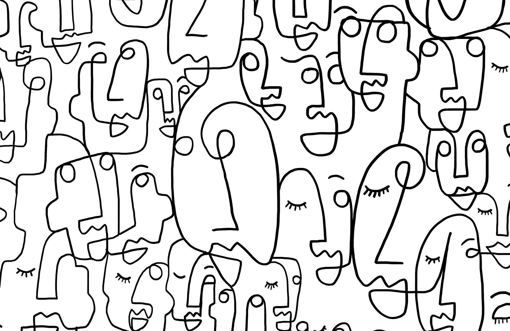 Abstract Faces Wallpapers