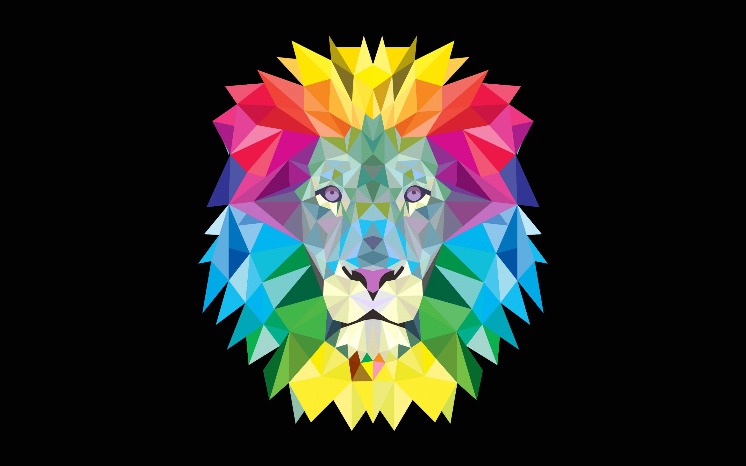 Abstract Lion Art Desktop Wallpapers