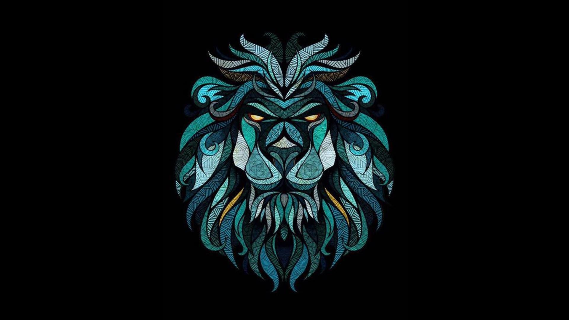 Abstract Lion Art Desktop Wallpapers