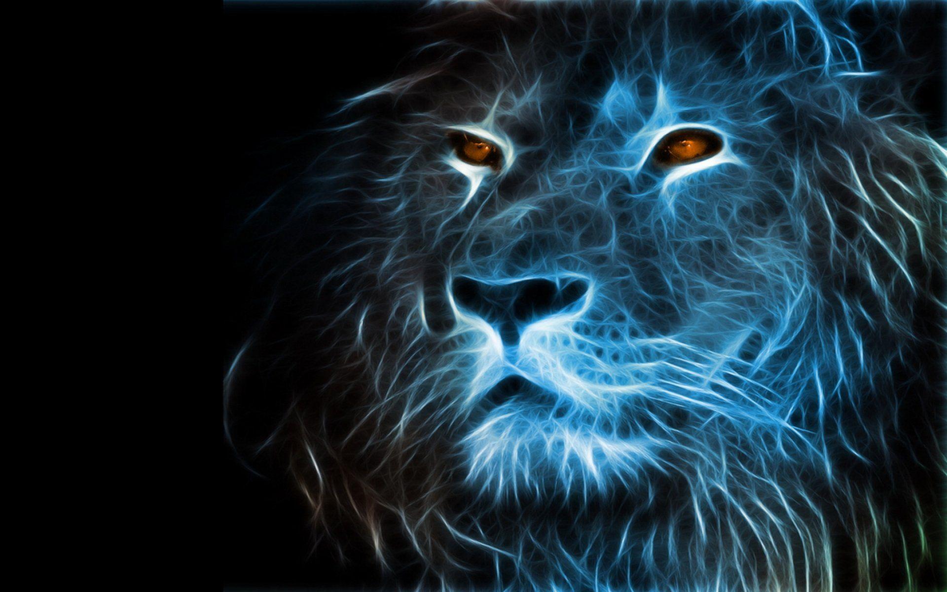 Abstract Lion Art Desktop Wallpapers