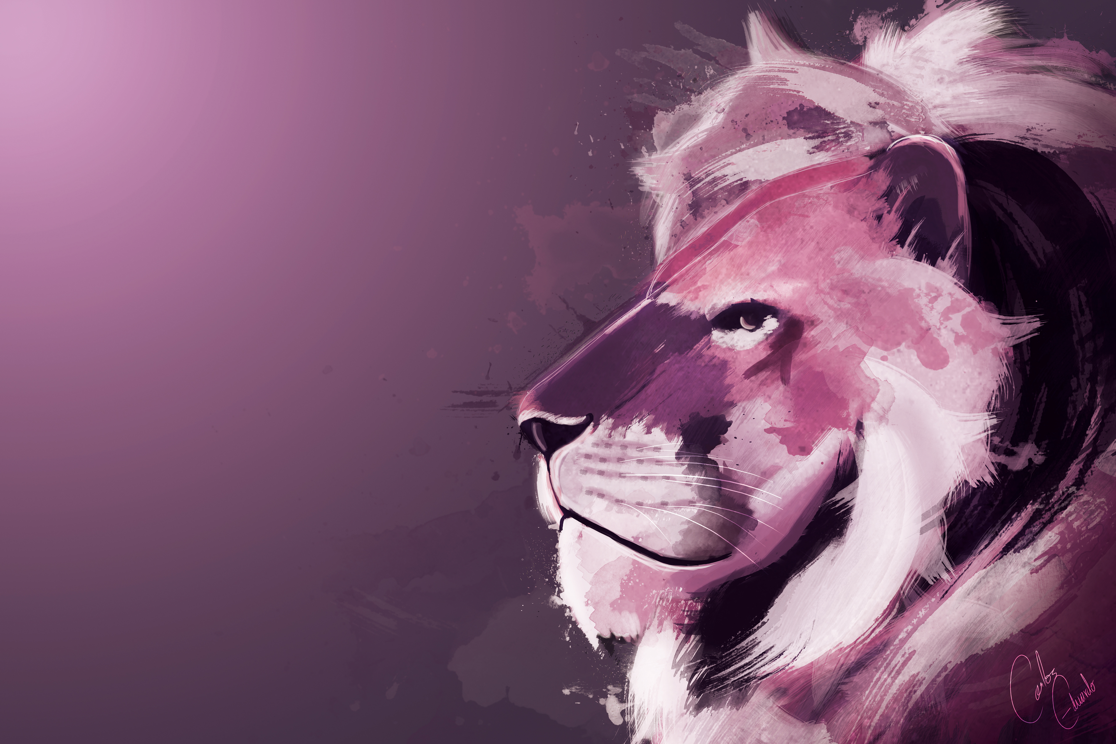 Abstract Lion Art Desktop Wallpapers