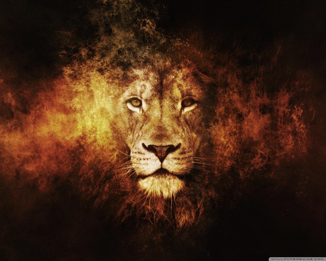 Abstract Lion Art Desktop Wallpapers