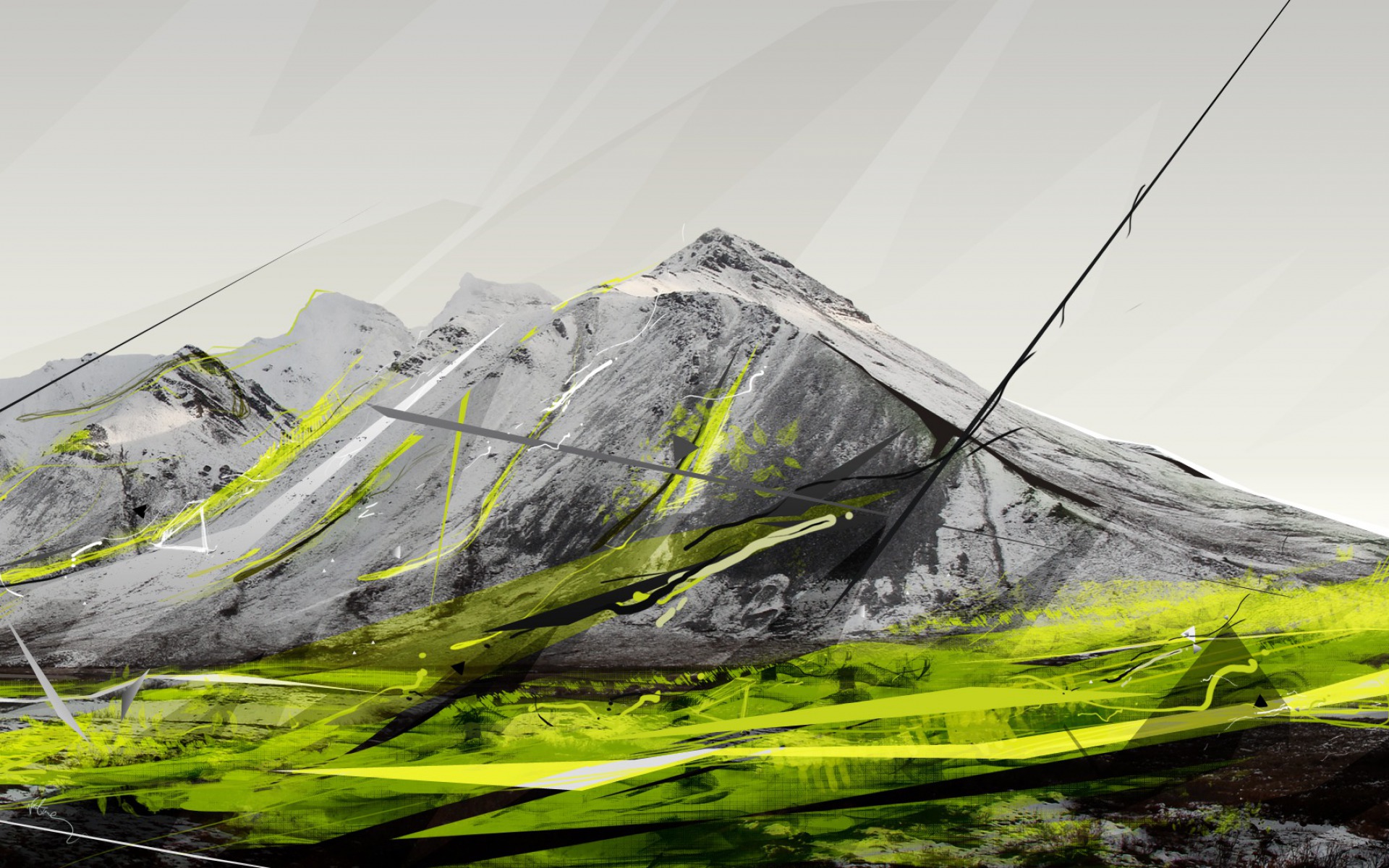 Abstract Mountains Wallpapers