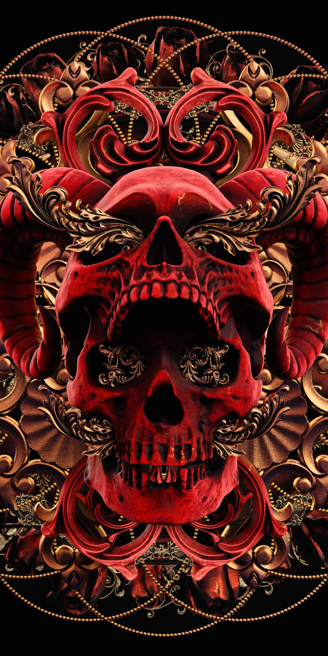 Abstract Skull Cool Iphone Wallpapers