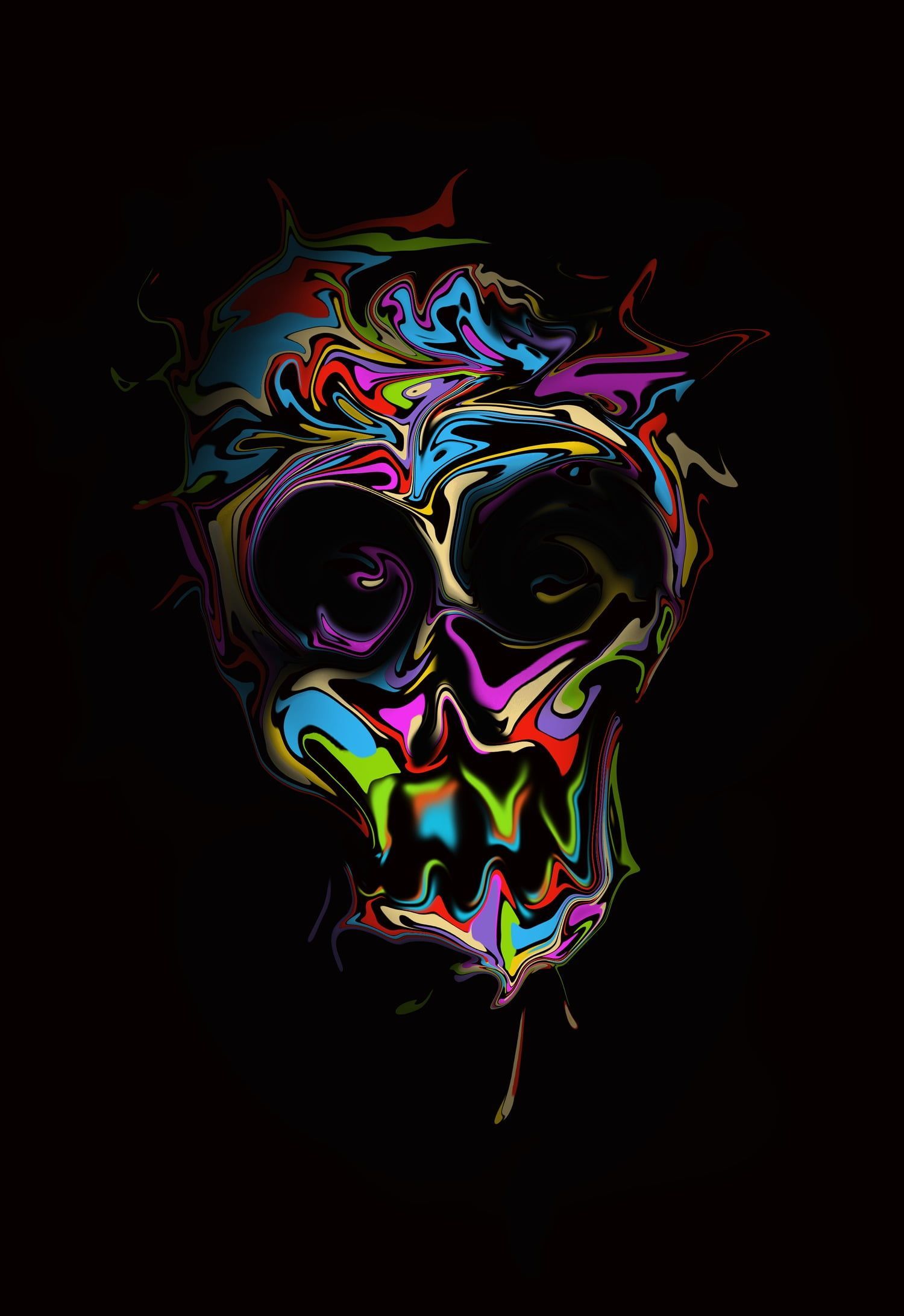 Abstract Skull Cool Iphone Wallpapers