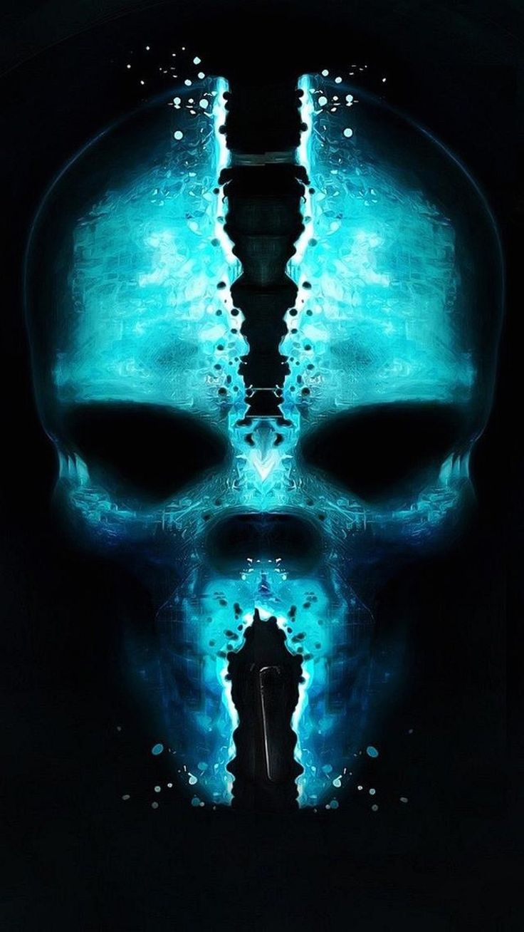 Abstract Skull Cool Iphone Wallpapers