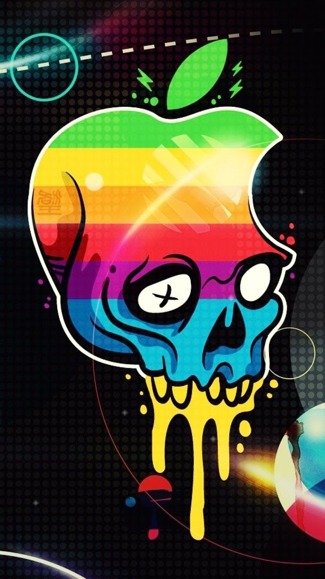 Abstract Skull Cool Iphone Wallpapers