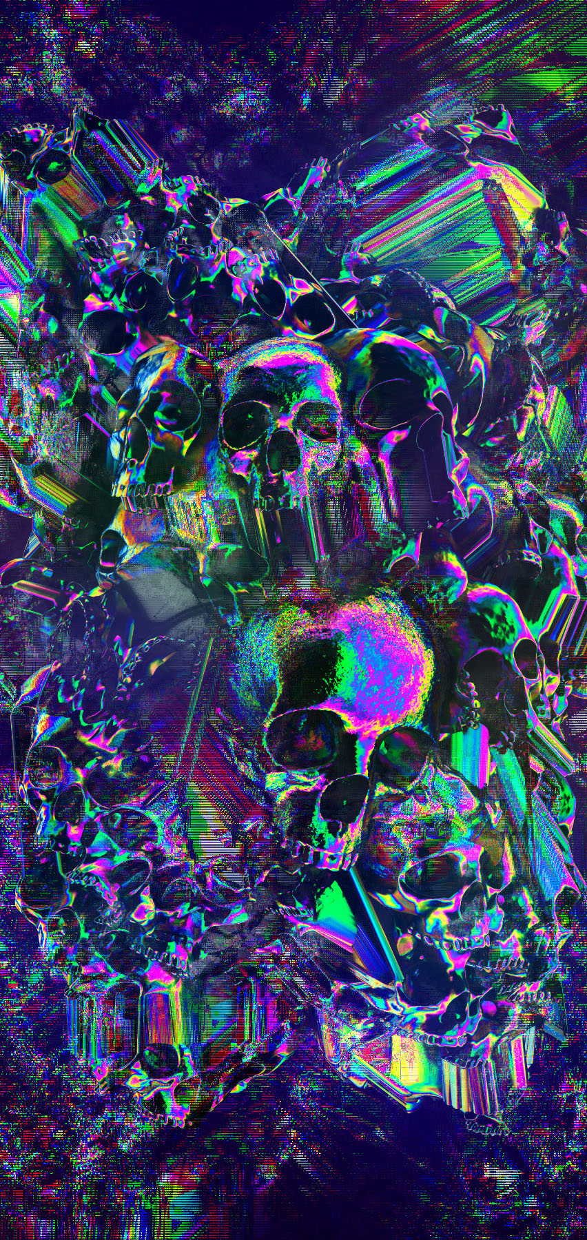 Abstract Skull Cool Iphone Wallpapers