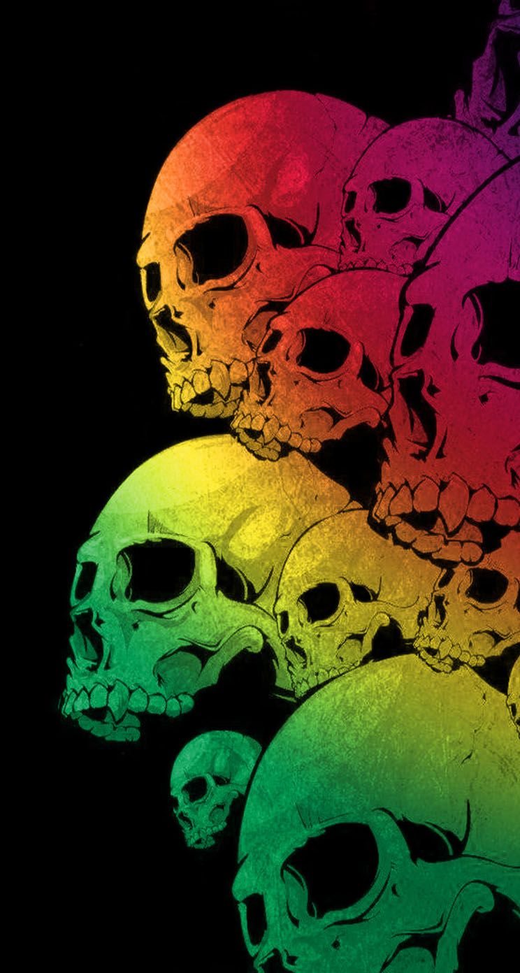 Abstract Skull Cool Iphone Wallpapers