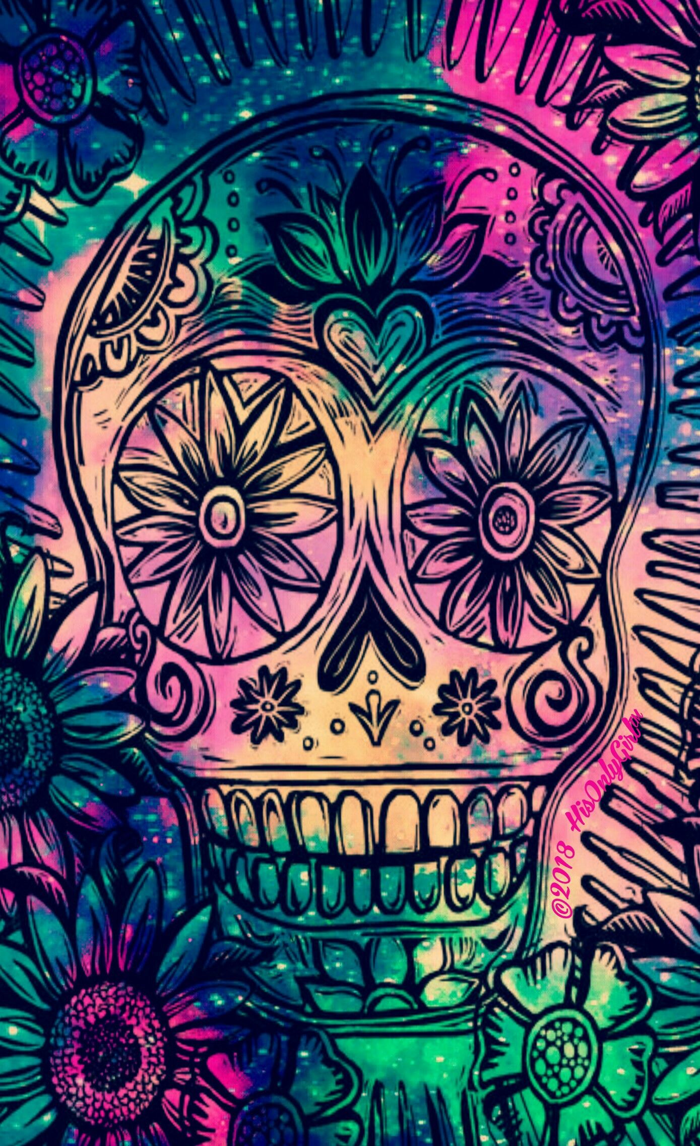 Abstract Skull Cool Iphone Wallpapers