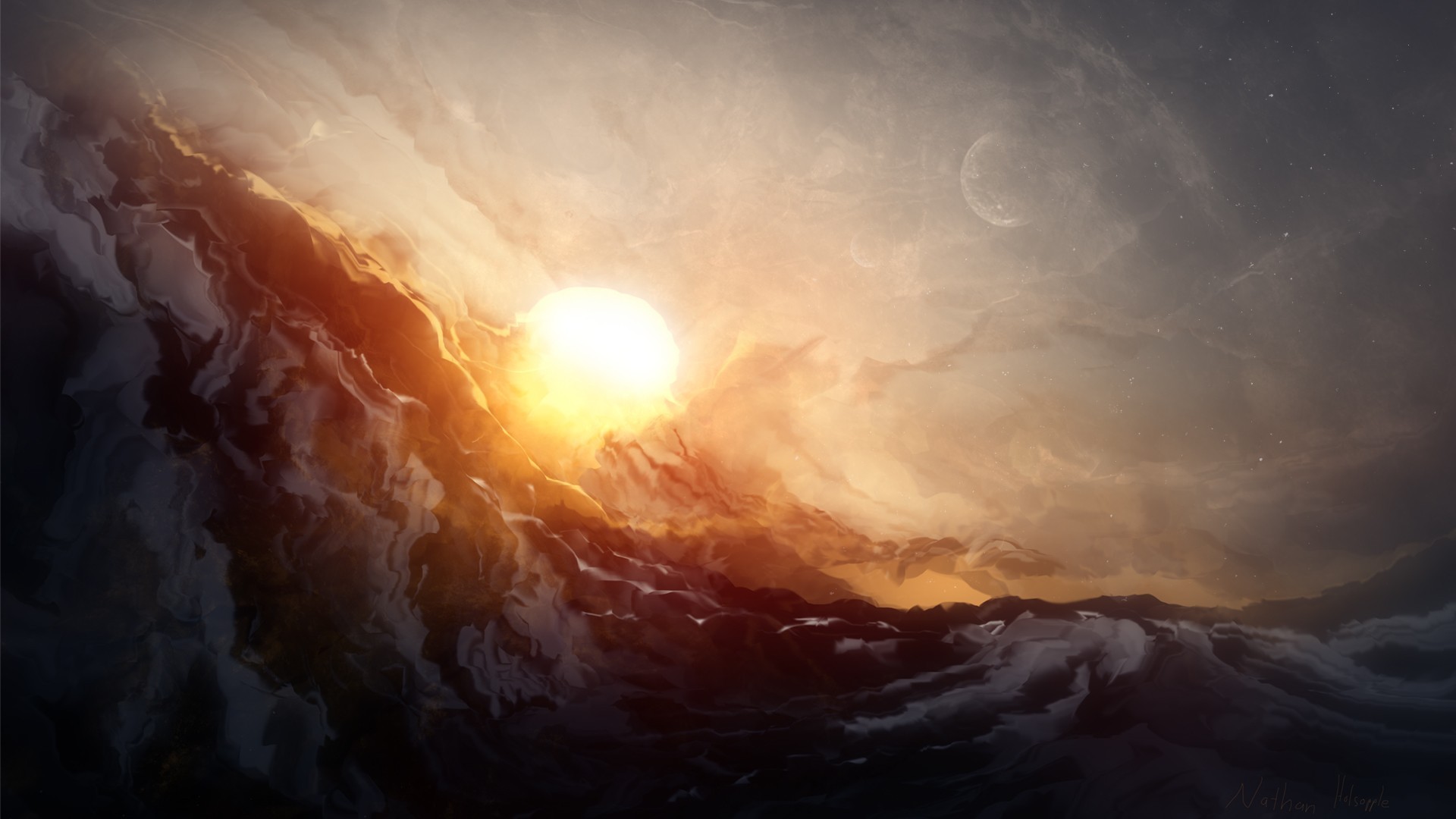 Abstract Sun Wallpapers