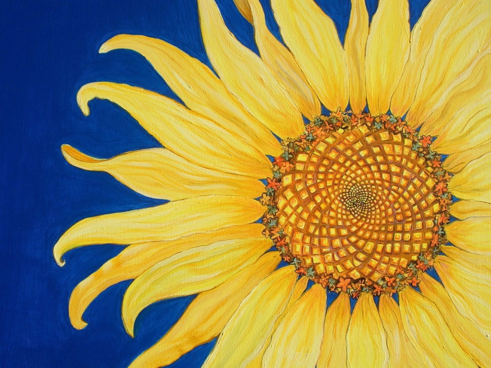 Abstract Sunflower Wallpapers