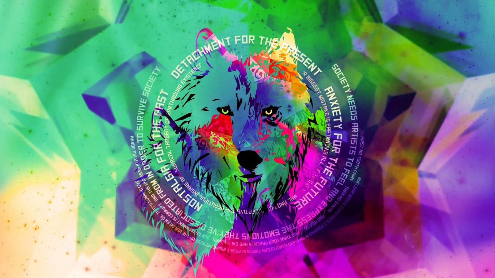 Abstract Wolf Wallpapers