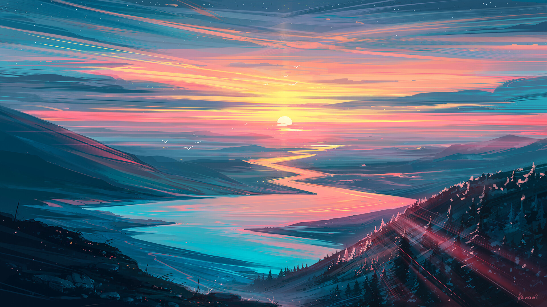Abstract Landscape Wallpapers