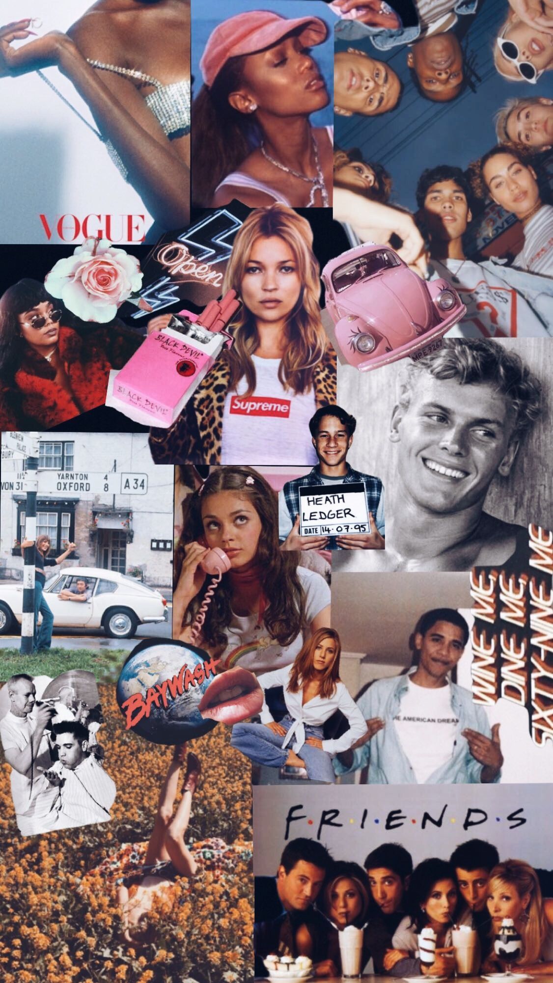 Aesthetic 90S Retro Collage Wallpapers