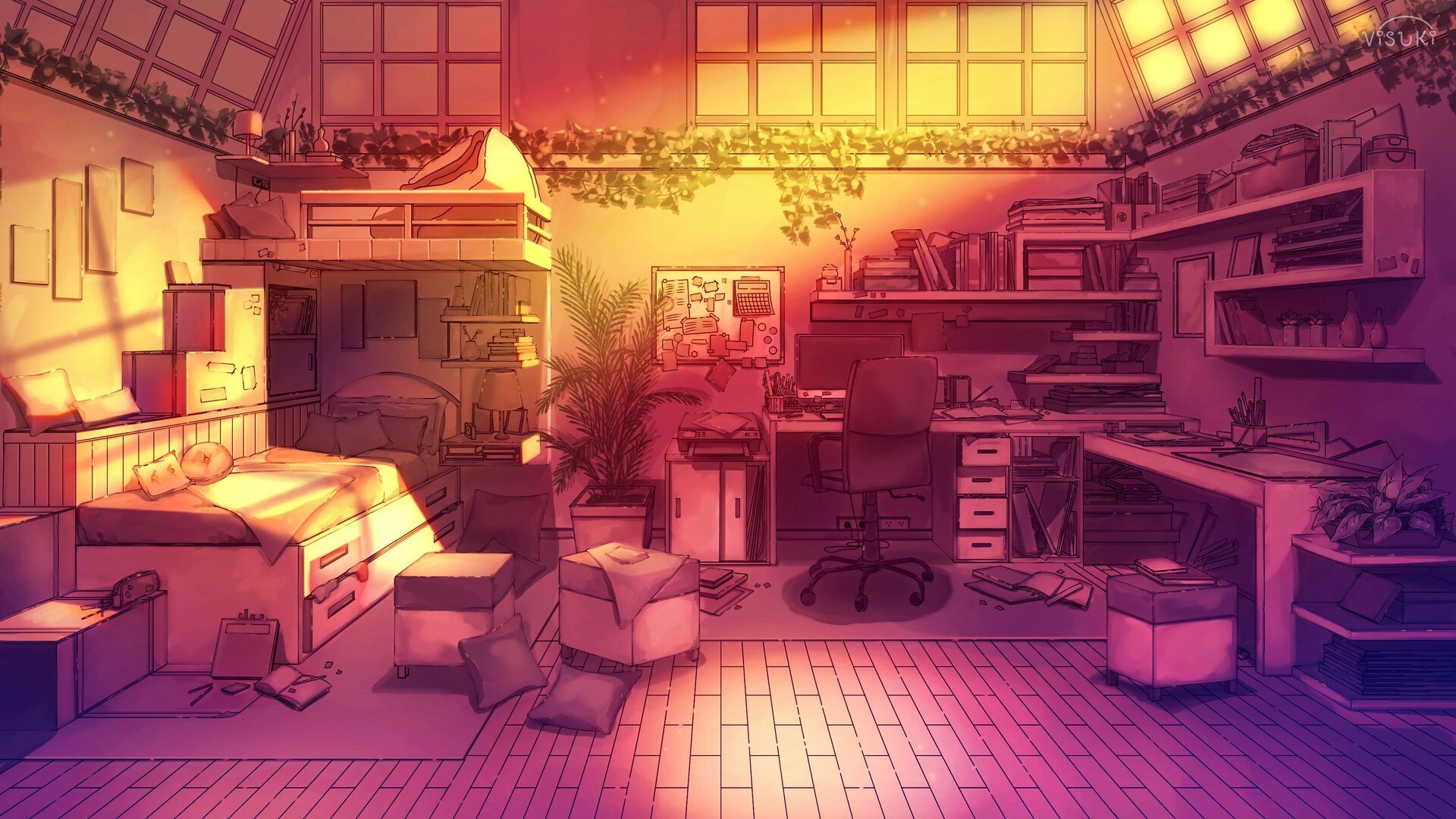 Aesthetic Anime Room Hd Wallpapers