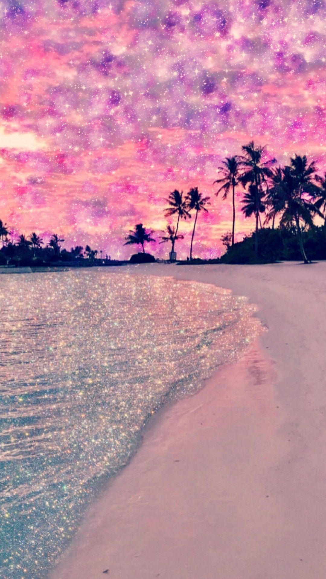 Aesthetic Beach Glitter Wallpapers