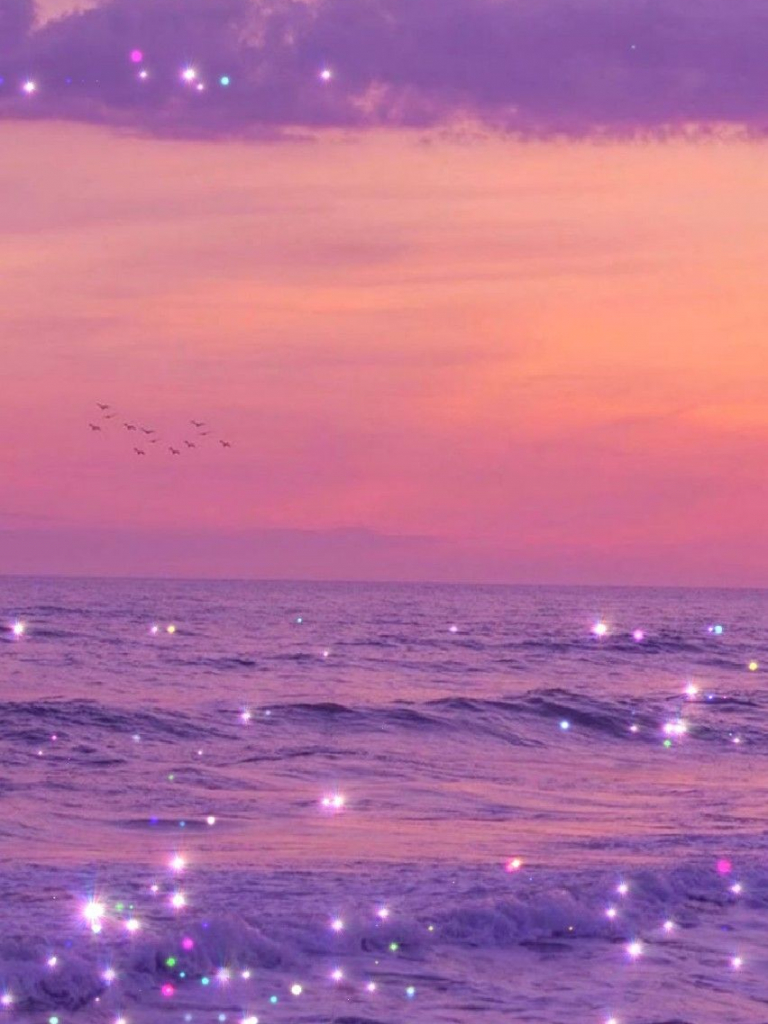 Aesthetic Beach Glitter Wallpapers