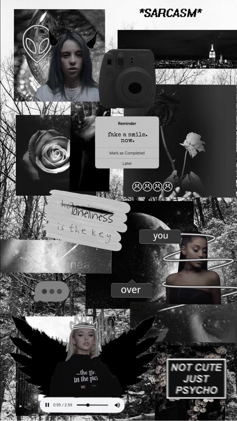 Aesthetic Black Collage Wallpapers