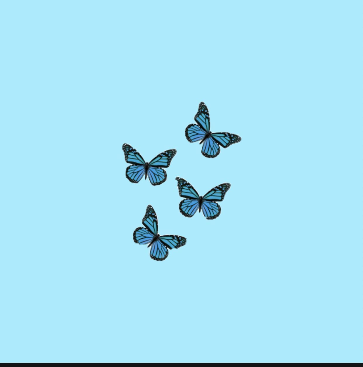 Aesthetic Blue Butterfly Wallpapers