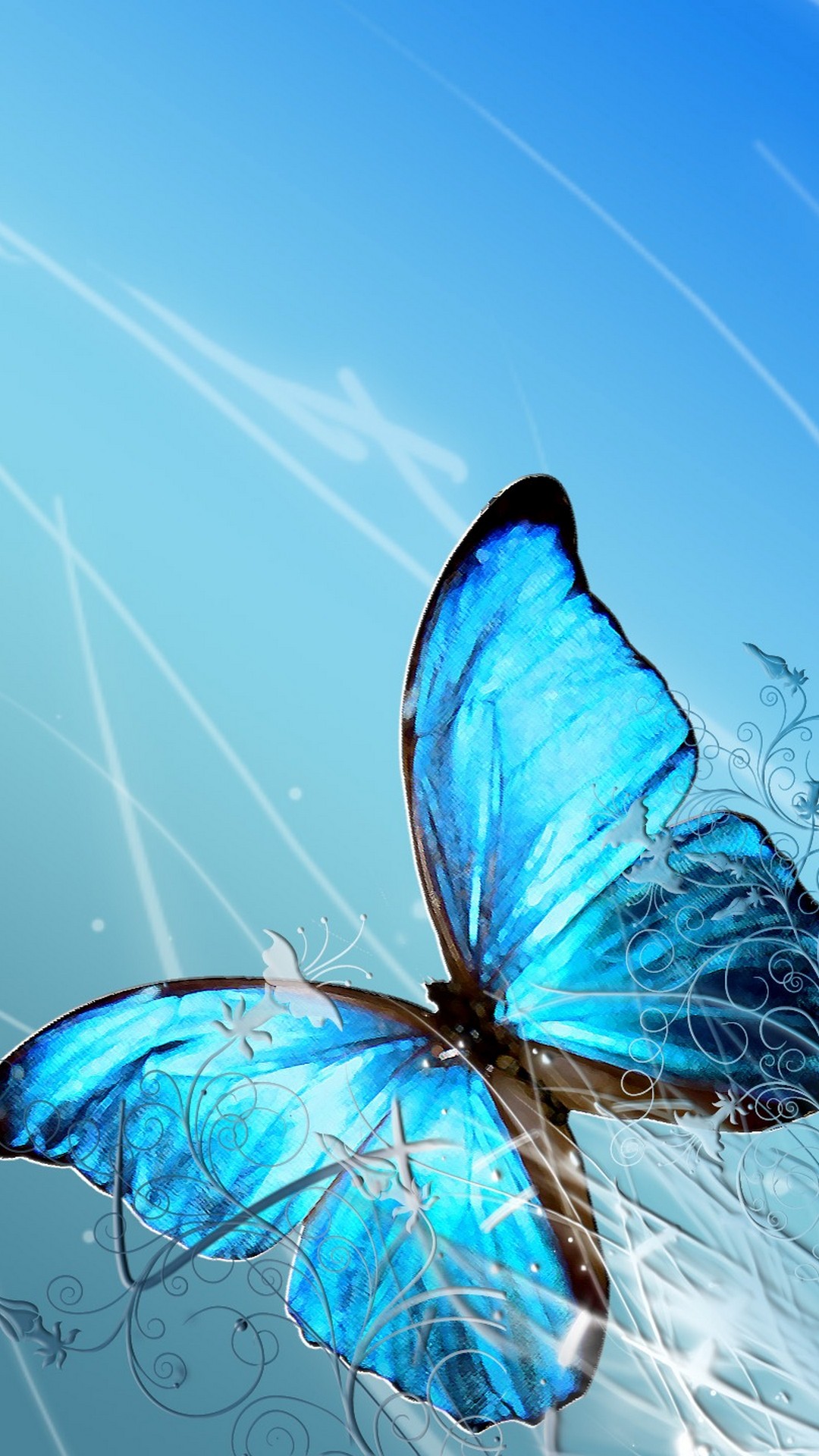 Aesthetic Blue Butterfly Wallpapers