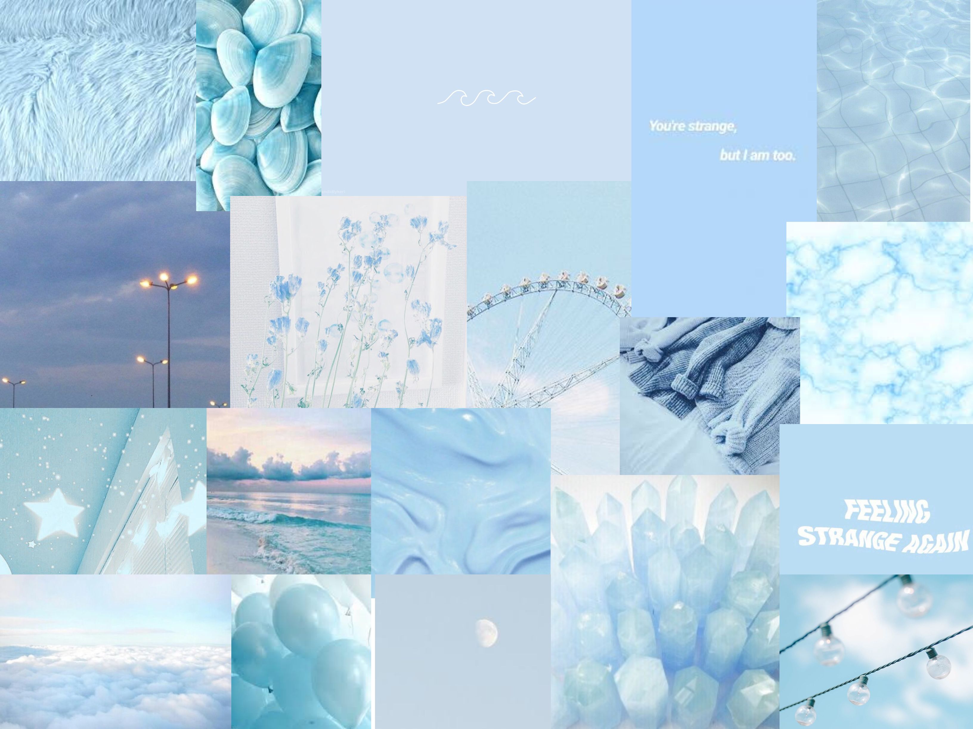 Aesthetic Blue For Laptop Wallpapers