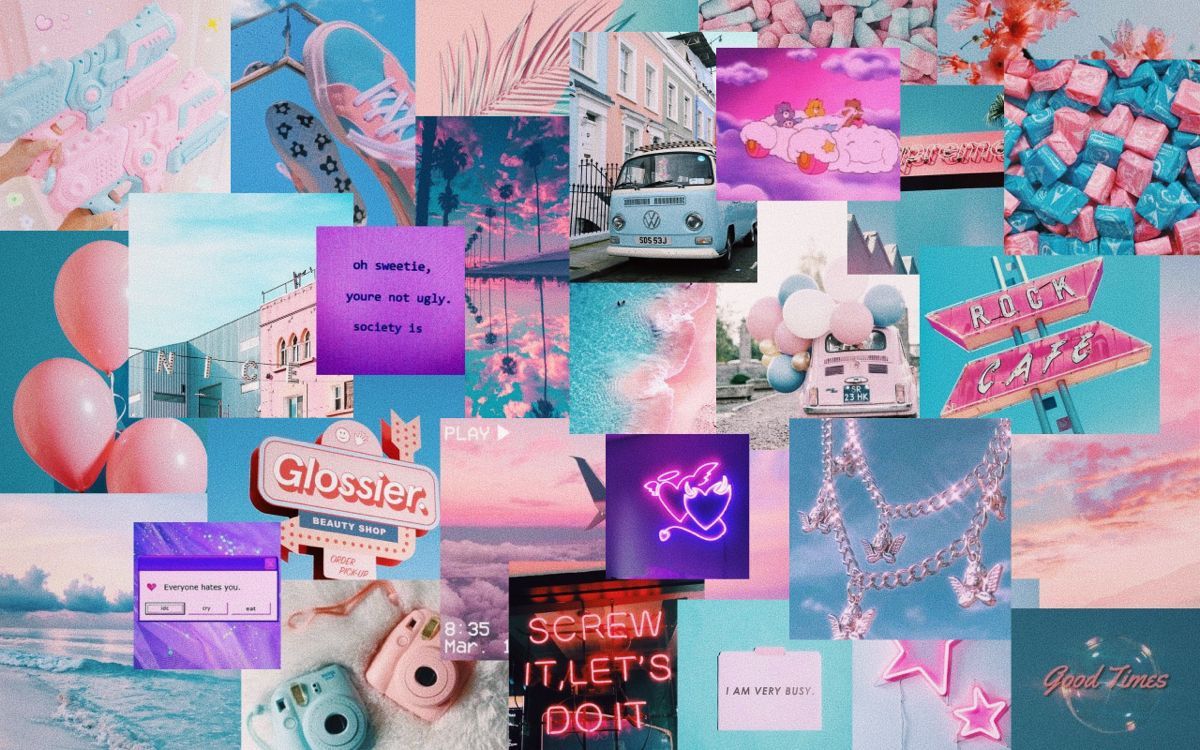 Aesthetic Blue Pink Wallpapers