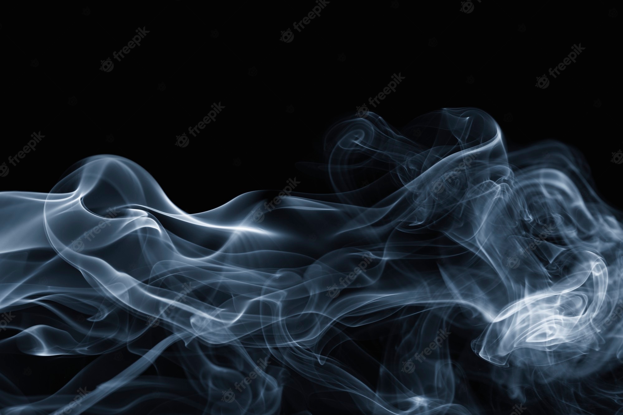 Aesthetic Blue Smoke Wallpapers