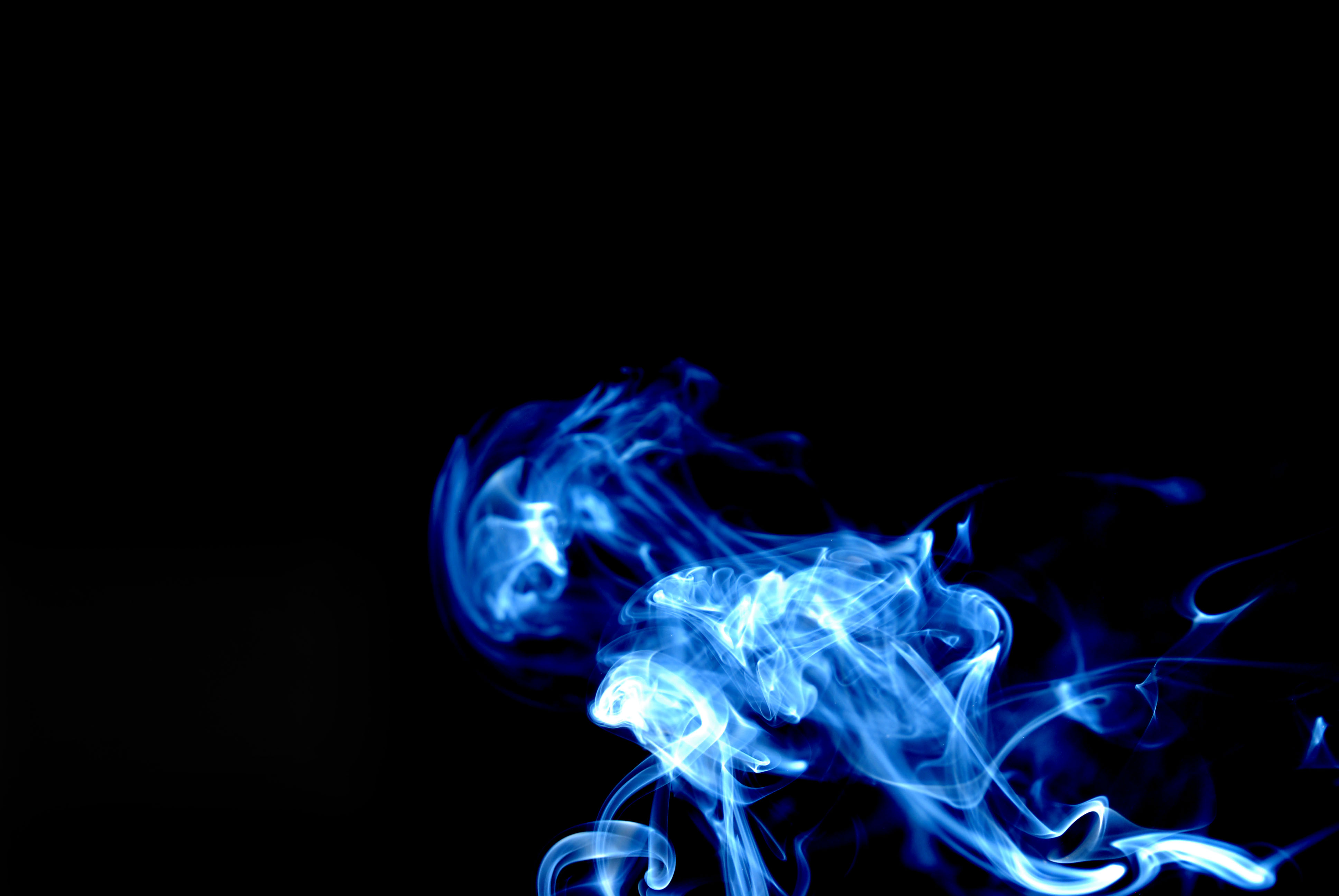 Aesthetic Blue Smoke Wallpapers