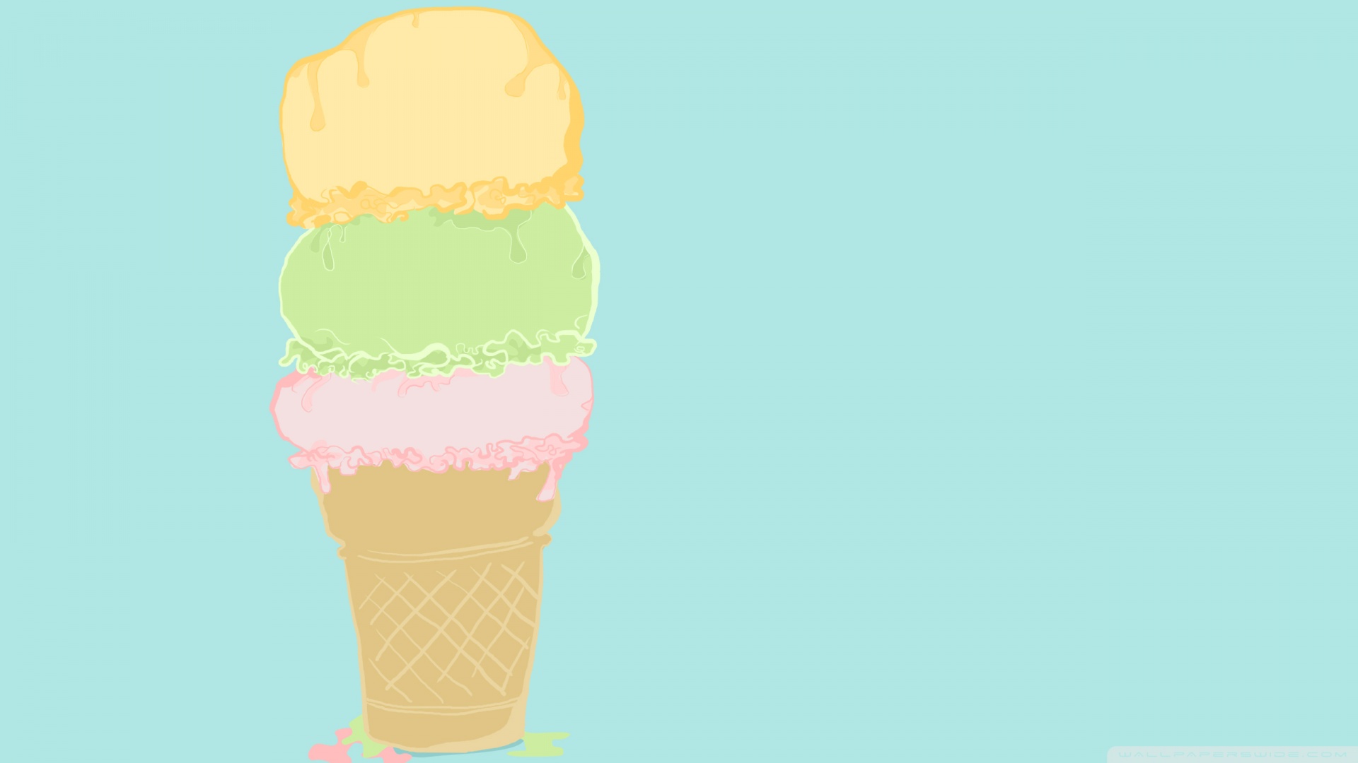 Aesthetic Cartoon Ice Cream Wallpapers