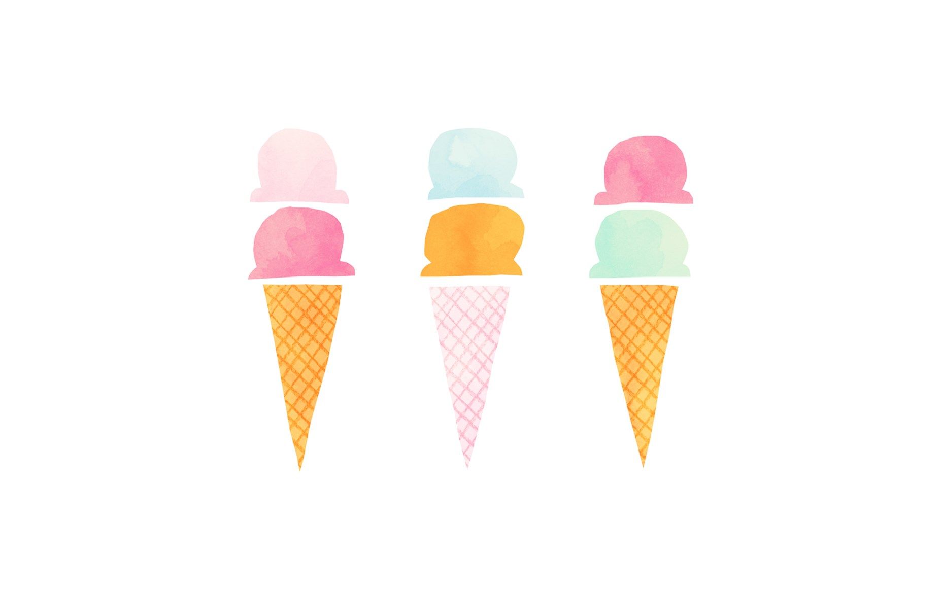 Aesthetic Cartoon Ice Cream Wallpapers