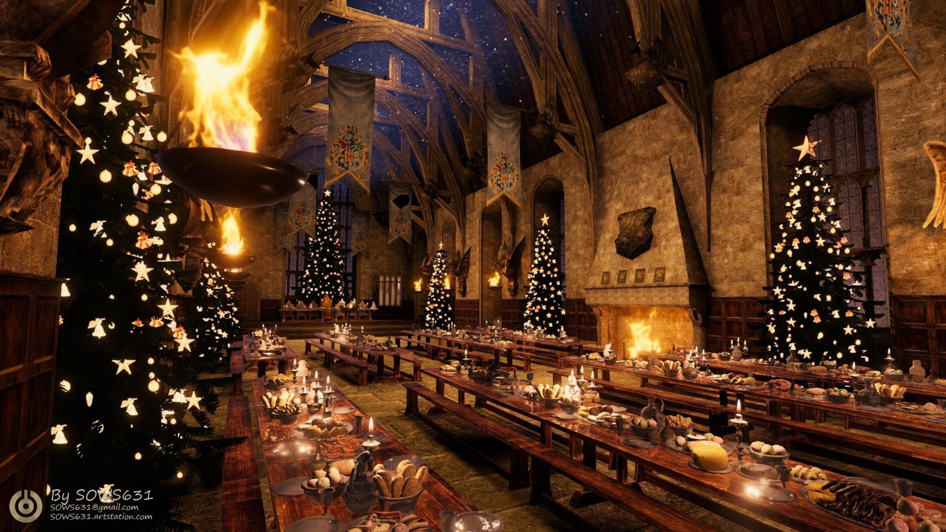 Aesthetic Christmas Harry Potter Wallpapers