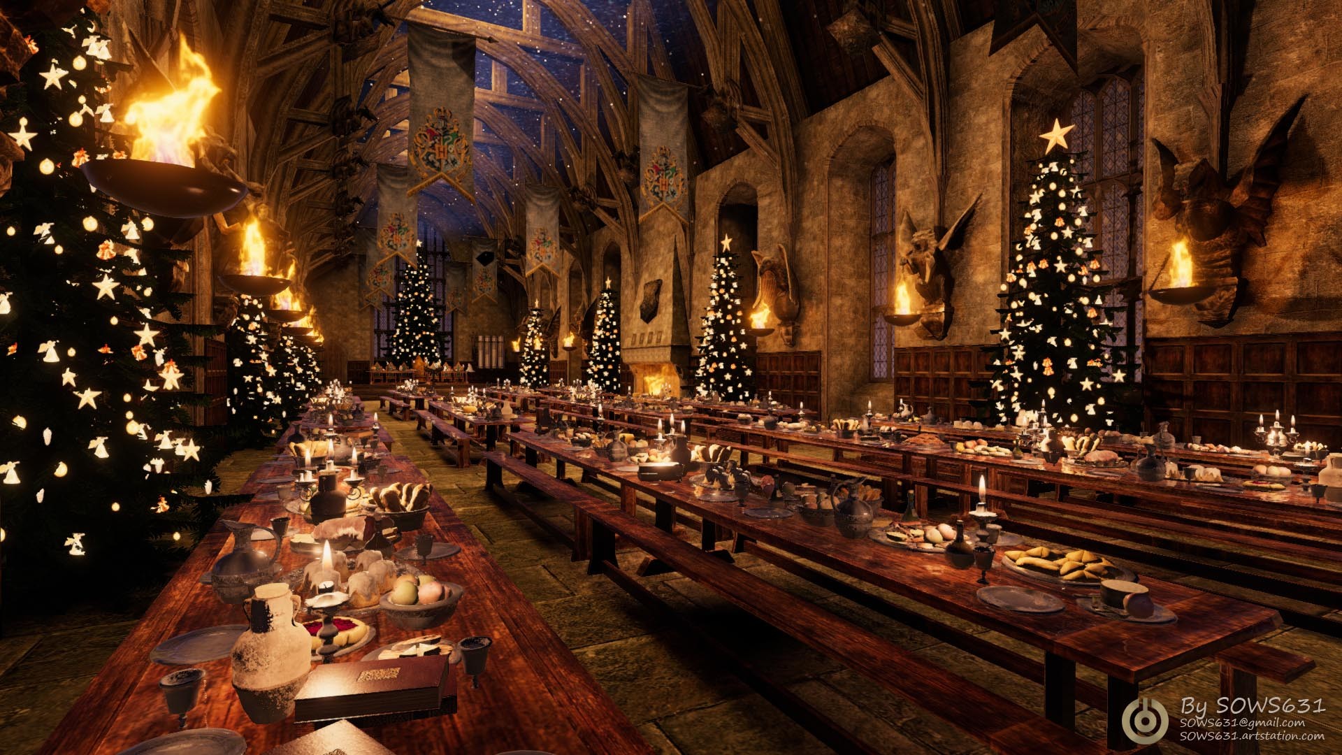 Aesthetic Christmas Harry Potter Wallpapers